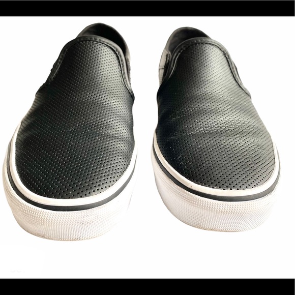 Vans Classic Slip-On Perf Leather Sneaker - Picture 2 of 10